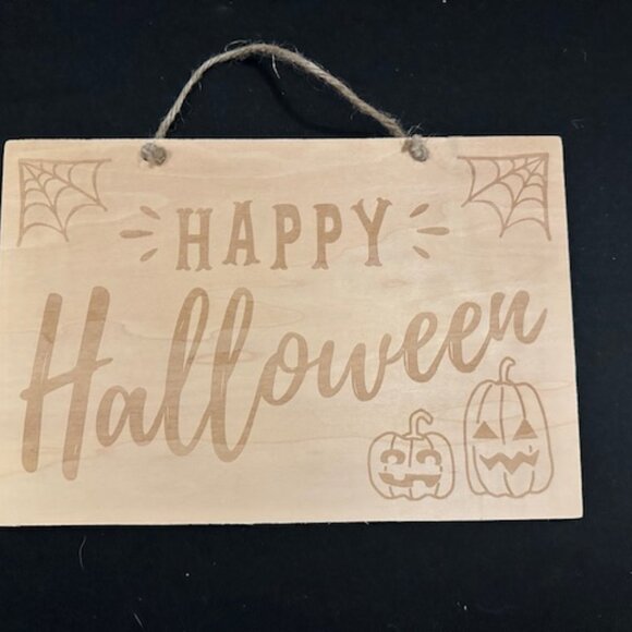 Other - 2 In 1 Reversible Craft Wood Halloween / Autumn Sign